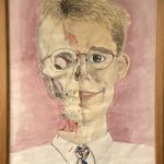 Demaskiert (Bleistift und Wasserfarbe)