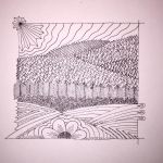 Doodle "Schwarzwald" (Fineliner 0.05mm)