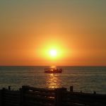 Sonnenuntergang am schwarzen Meer
