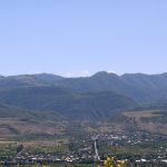 Eine Landschaft in Georgien ohne Größenbezug