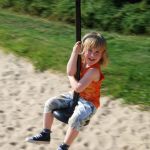 Maximilian auf der Seilbahn (Mitzieheffekt)